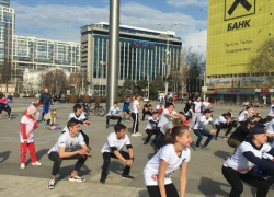 Общегородская зарядка прошла в Краснодаре 