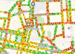 Пробки в 7 баллов образовались на дрогах Краснодара 
