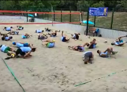 Волейболисты Краснодара устроили флешмоб в честь символа симуляции Неймара