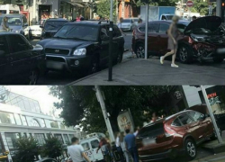  Внедорожник в центре Краснодара сбил девушку на переходе 