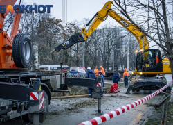 На коллекторе под трамвайными путями в Краснодаре нашли ещё одно повреждение