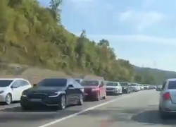 Вечер воскресенья на Кубани водители традиционно провели в многокилометровой пробке