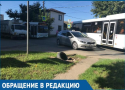 «Мы отрезаны от всего мира»: краснодарка о пробках вблизи улицы Тургенева