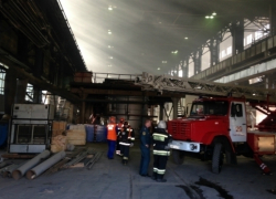В Армавире горело 400 кв.м. столярного цеха