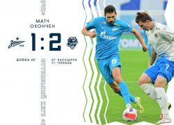 ФК «Сочи» прервал беспроигрышную череду «Зенита» в этом сезоне