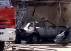 Взрыв газового баллона в авто в Краснодарском крае попал на видео