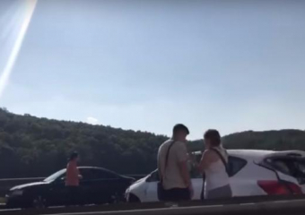 Массовая авария, устроенная жителем Кубани под Воронежом, попала на видео 