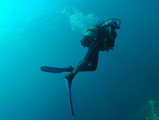 В Геленджике дайвер нашел на дне моря опасный «клад»
