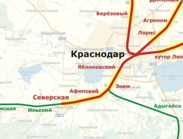 Краснодарский метрополитен схема