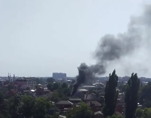 Пожар в гараже напугал жителей Краснодара