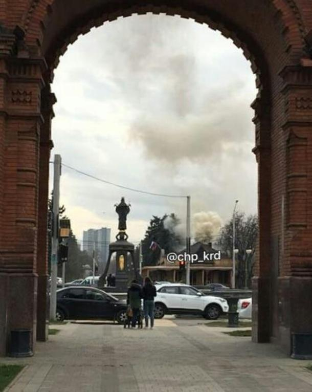 В центре Краснодара горел ресторан