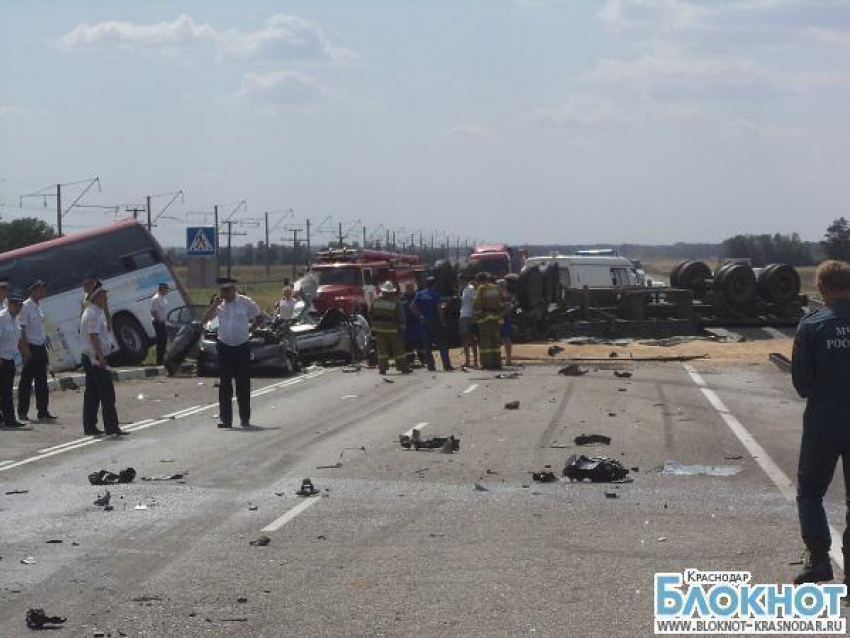 В Краснодарском крае столкнулось семь автомобилей