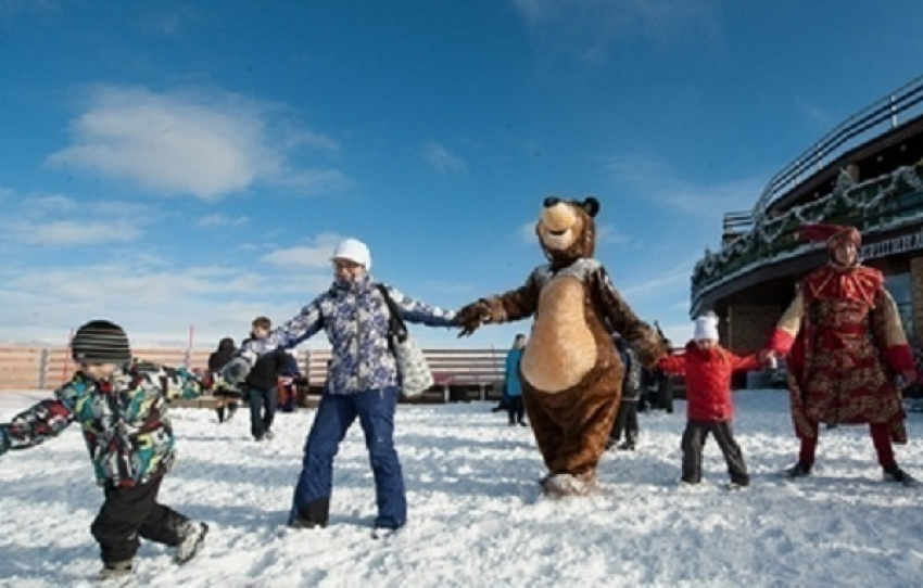 На горнолыжном курорте Сочи организуют  детские тематические праздники
