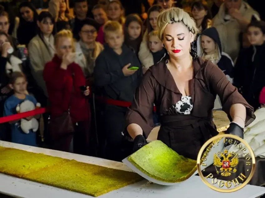 Краснодарка испекла торт-гигант и попала в Книгу рекордов Гиннесса