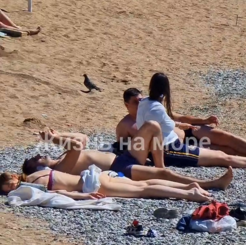 Купаются и загорают: толпы отдыхающих замечены на пляжах Геленджика 