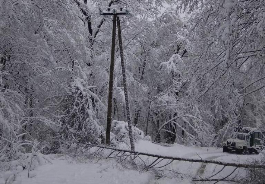 50 бригад энергетиков ликвидируют последствия нового снегопада в Сочи