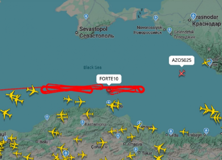 Крупнейший дрон-разведчик США кружит над Чёрным морем