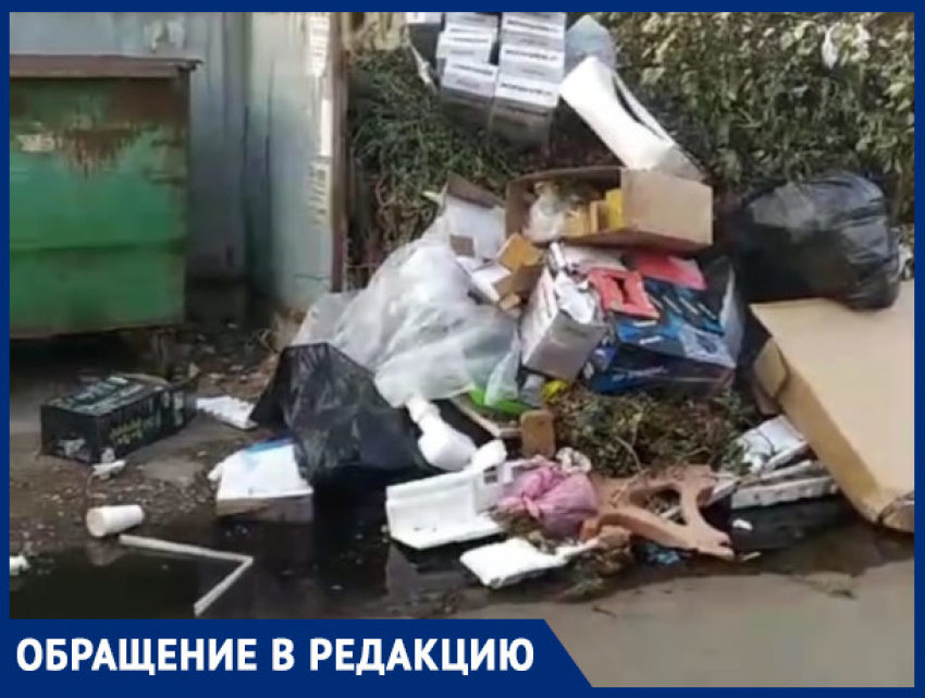 «Просто позорище»: в Краснодаре месяц не вывозят кучи мусора