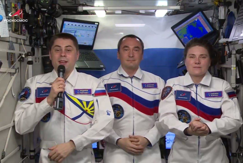Поздравление с Днем флага передал из космоса выпускник авиаинститута Краснодара 
