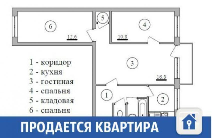 Уютная трешка продается в Краснодаре