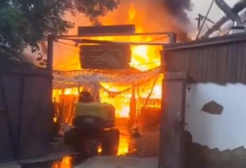 Очередной пожар вспыхнул в одной из саун Краснодара