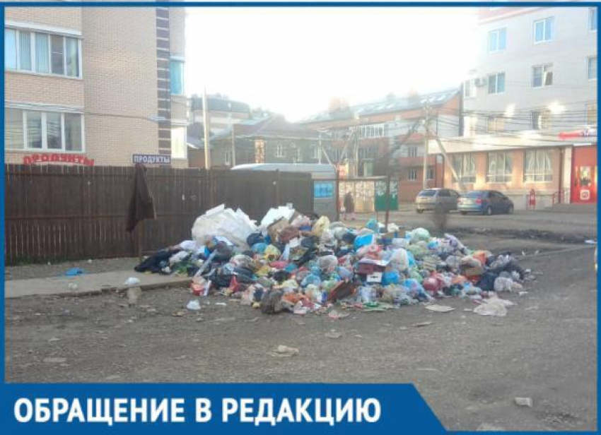 Жители отдаленных районов Краснодара утопают в мусоре 