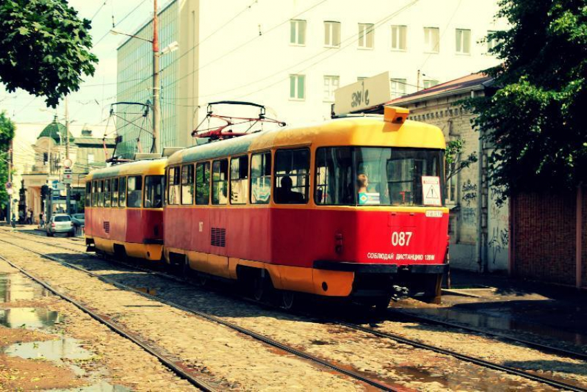 Три трамвая временно изменят маршрут в Краснодаре 