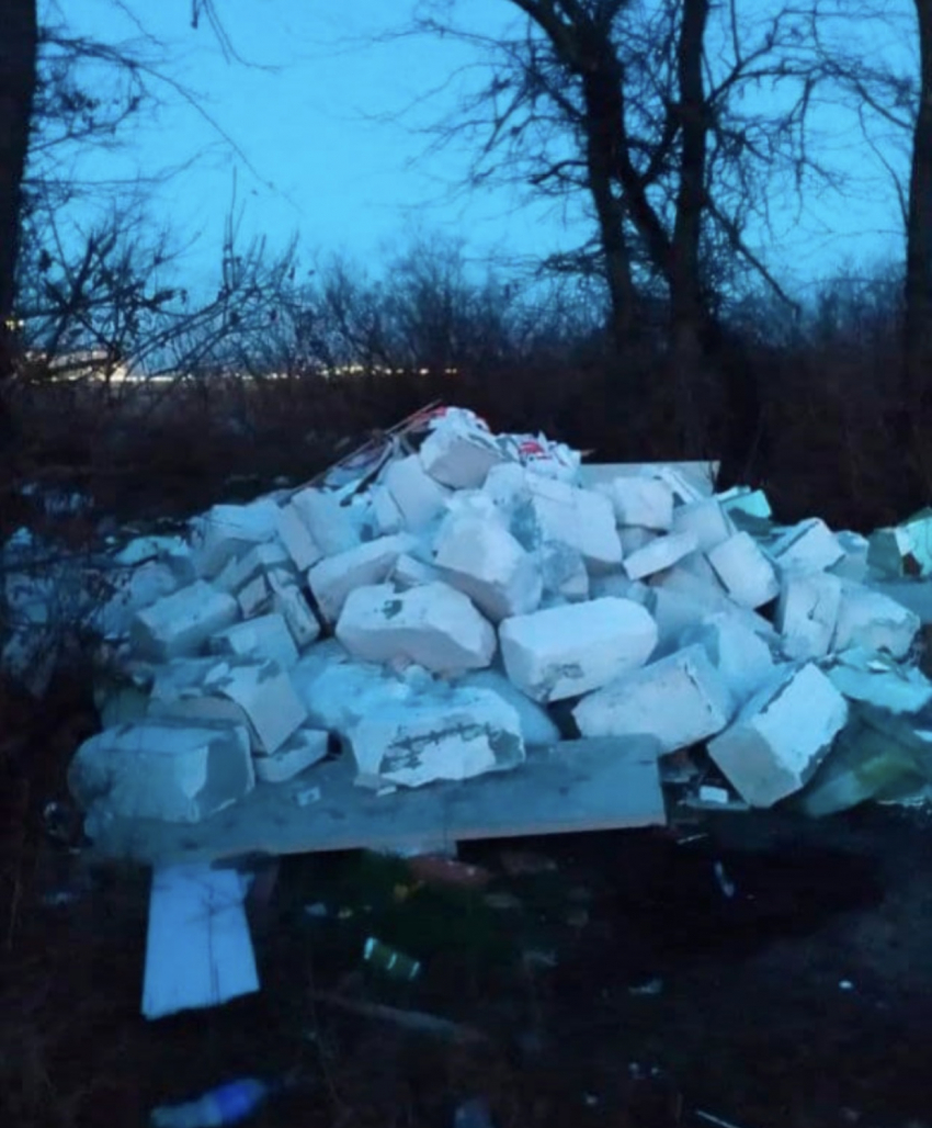 В посёлке Краснодарском лес превратился в место для выгрузки мусора 