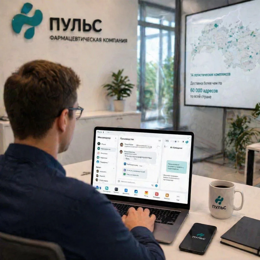 ФК «ПУЛЬС» перевел 1600 сотрудников на Яндекс 360 и внедрил ИИ-инструменты