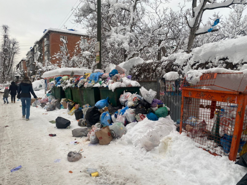 Мусороуборочная компания в Краснодаре прокомментировала коллапс с отходами