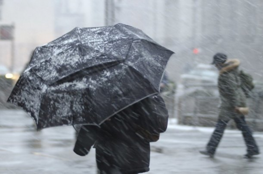  На Кубани объявили экстренное предупреждение из-за дождя, снега, мороза и сильного ветра 