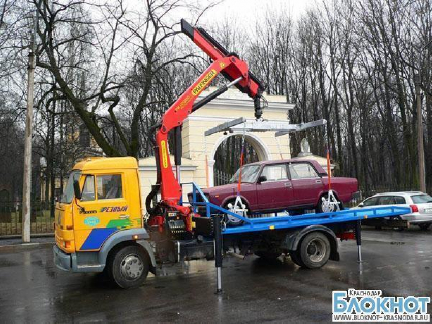 В Краснодаре сегодня начнется эвакуация машин с маршрута Эстафеты