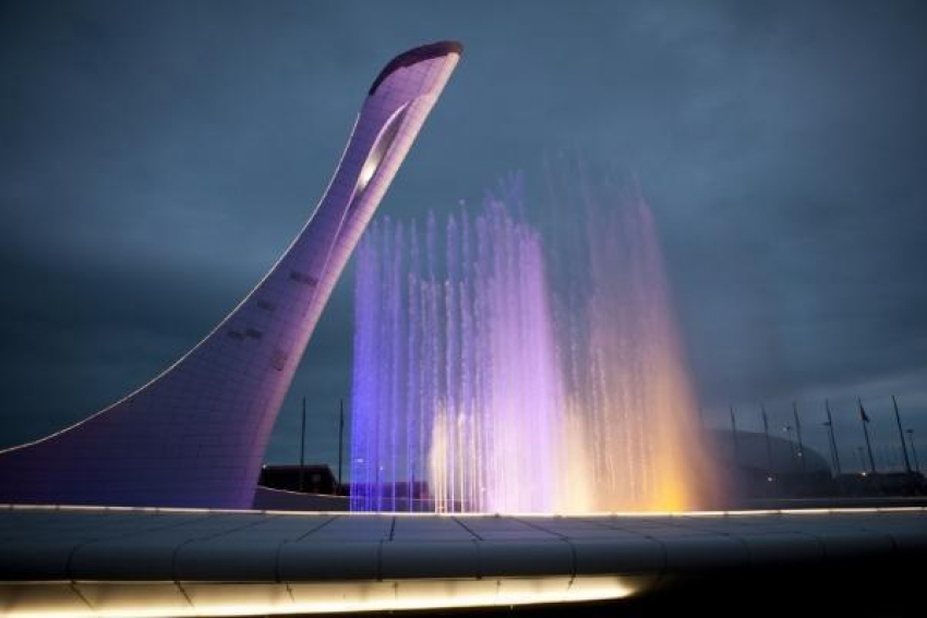 Фонтан в Олимпийском парке остановлен на плановый ремонт