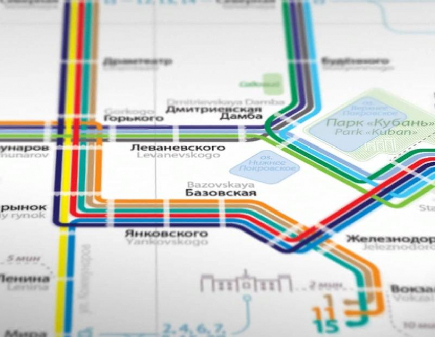 Новую схему маршрутов трамвая представили в Краснодаре
