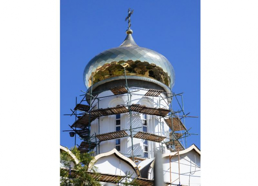 В Краснодаре показали строящийся храм Кирилла и Мефодия при КубГУ