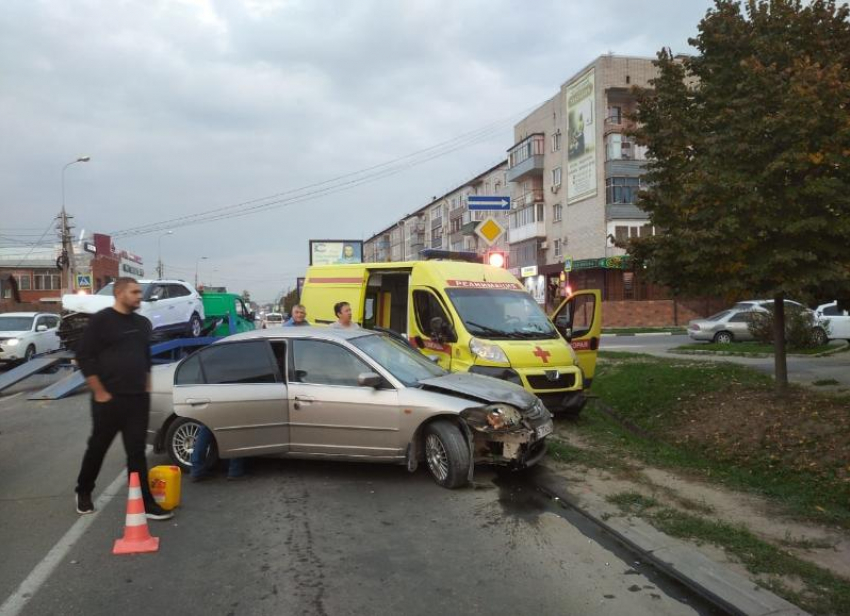 На Кубани произошла жесткая авария с участием машины скорой помощи