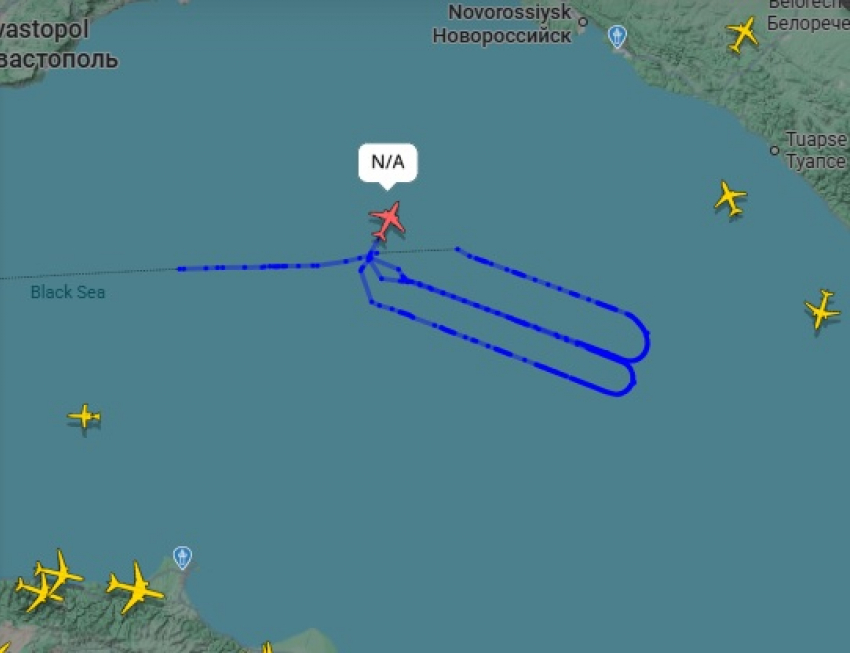 Два самолёта-разведчика засекли над морем недалеко от Краснодарского края