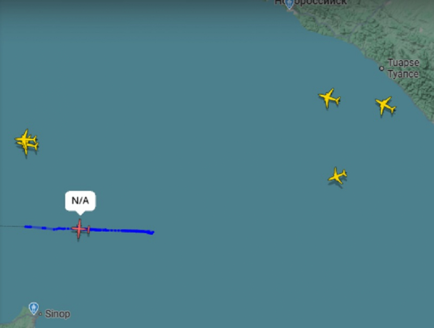 Три подозрительных самолёта приблизились к Черноморскому побережью Кубани