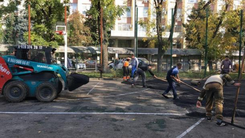 Да будет спорт: ремонт баскетбольных площадок в Краснодаре скоро завершат