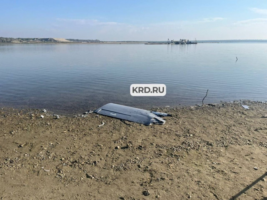 Обломки БПЛА нашли на берегу Краснодарского водохранилища