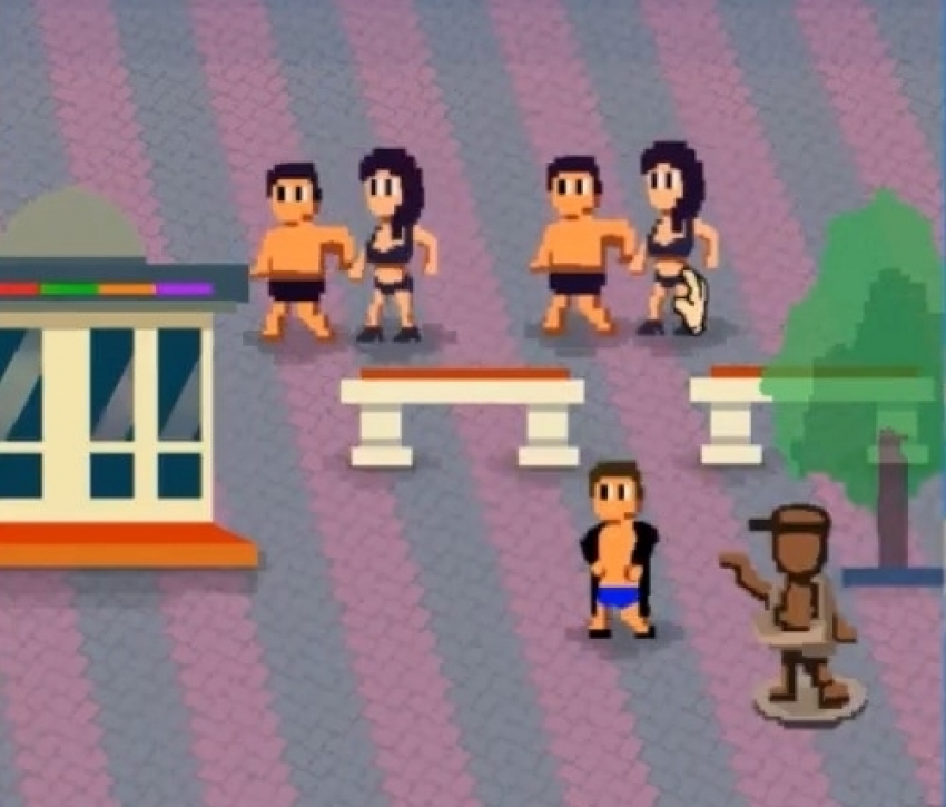 На Кубани сделали «видеоигру», где можно шлепать раздетых туристов