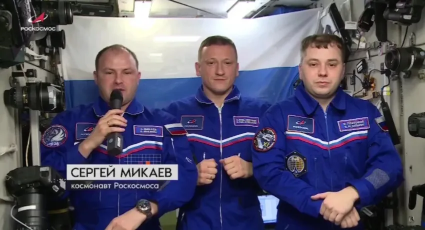 «В единстве - сила нашей Родины»: выпускник Краснодарского авиаучилища с борта МКС записал видеопослание