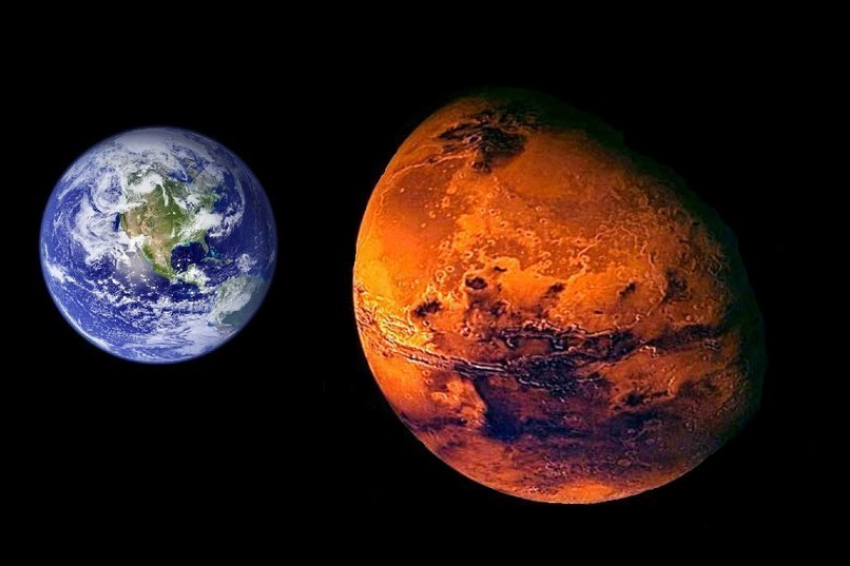 Марс максимально близко приблизился к Земле