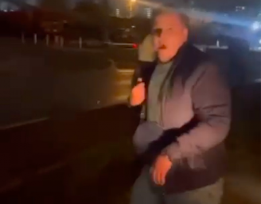 В Краснодаре пьяный водитель «Мерседеса» сбил охранника и вылетел в кювет