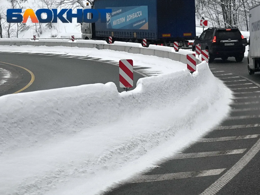 Зимняя непогода накроет трассу М-4 «Дон» на Кубани