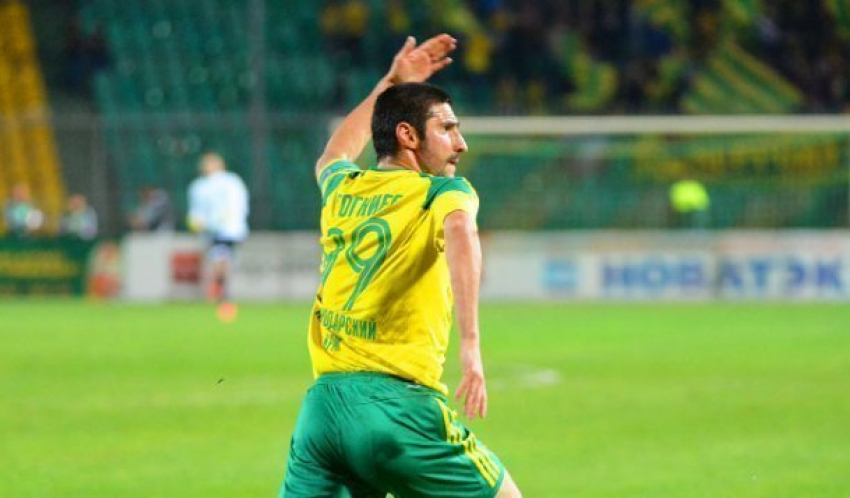  Нападающий «Кубани» Гогниев пропустит следующие два матча 