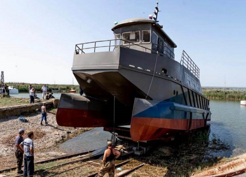В Краснодарском крае на воду спустили первый исследовательский борт «Черноморец»