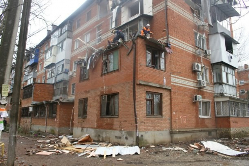 Жильцы взорванного в Краснодаре дома вернулись в свои квартиры