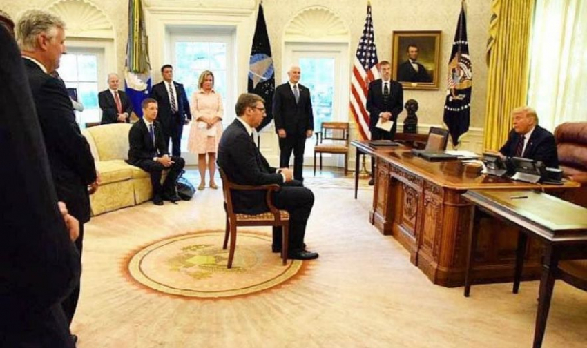 «США – главнюки», – краснодарский политолог Подлесный о стуле для президента Сербии и приеме Трампа 