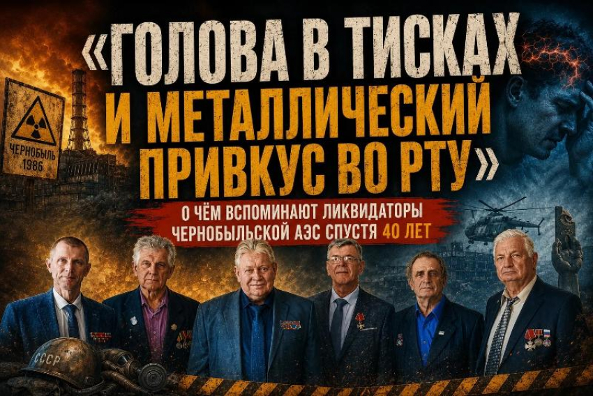 «Голова в тисках и металлический привкус во рту»: о чём вспоминают ликвидаторы Чернобыльской АЭС спустя 40 лет